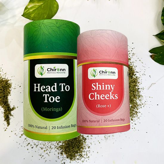 Picture of Combo of Moringa Leaf  Tea and  Rose Petal Herbal Tea